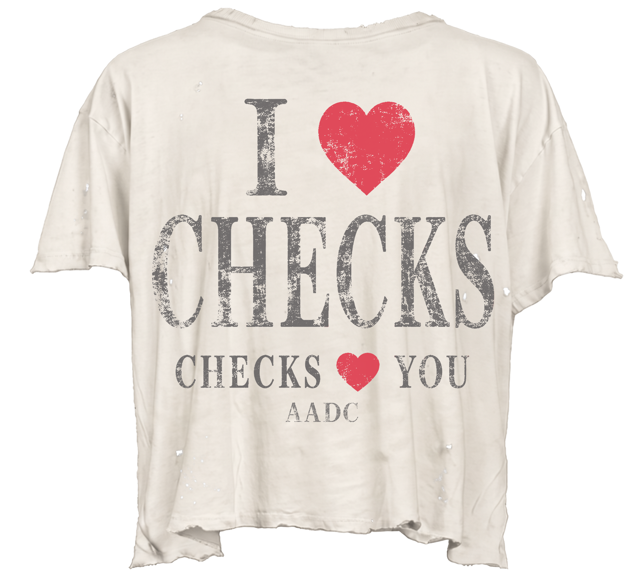 I LOVE CHECKS (CREAM)