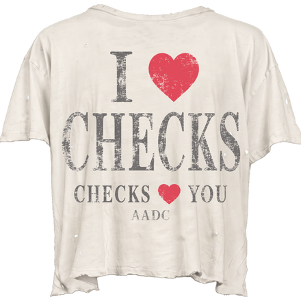 I LOVE CHECKS (CREAM)